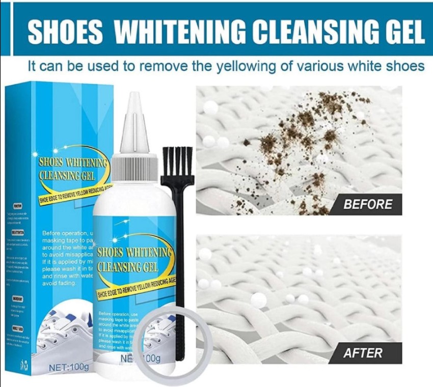 Porquepine Shoes Sneaker Whitening Cleansing cream Gel, 100ML Canvas, Leather  Shoe Cleaner Canvas, Leather, Sports, Synthetic Leather, Patent Leather  Shoe Cleaner Price in India - Buy Porquepine Shoes Sneaker Whitening  Cleansing cream