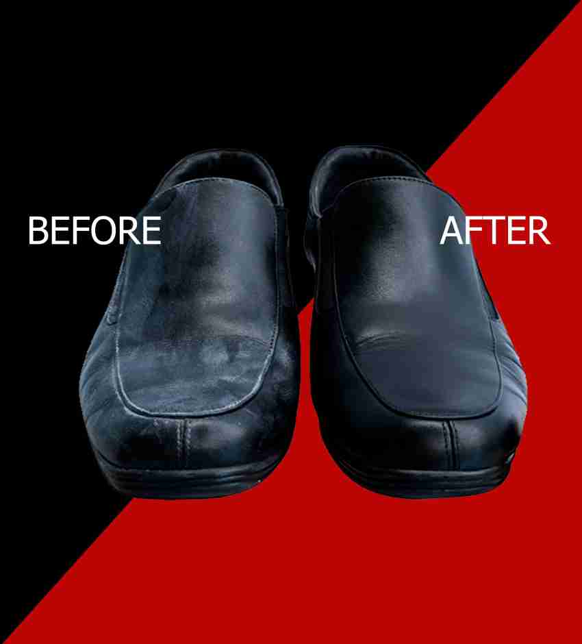 How to polish deals synthetic leather shoes