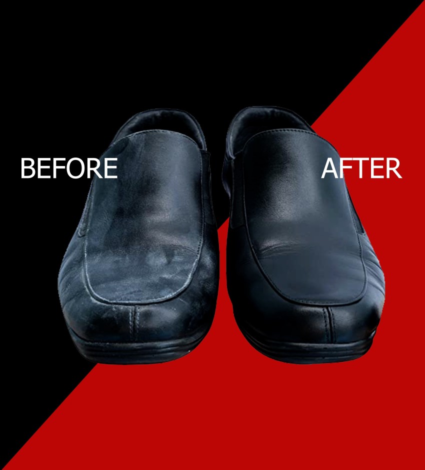 How to shine deals synthetic leather shoes