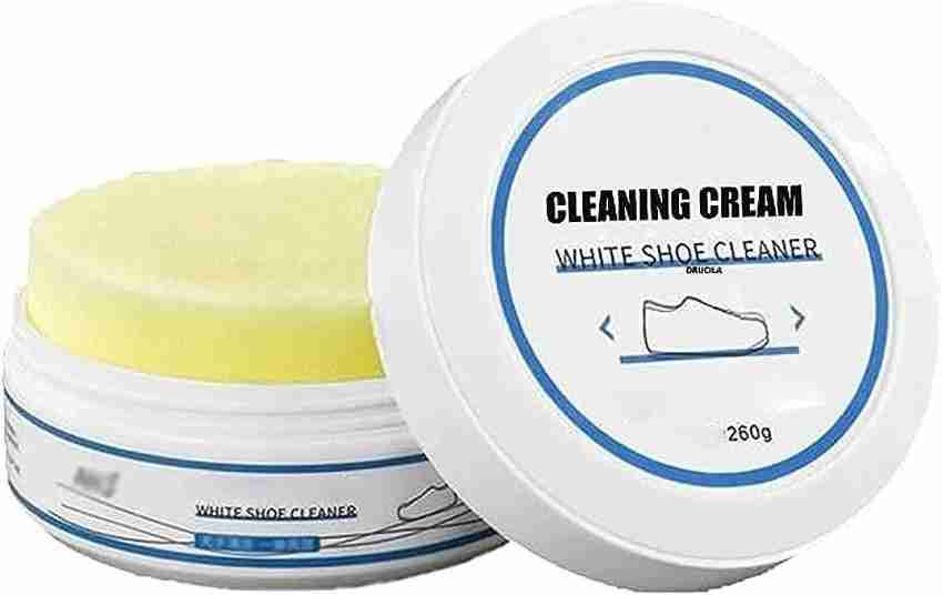 Dheeraj enterprises White Shoe Cleaning Cream Leather, Canvas, Synthetic  Leather, Sports Shoe Cleaner Price in India - Buy Dheeraj enterprises White  Shoe Cleaning Cream Leather, Canvas, Synthetic Leather, Sports Shoe Cleaner  online