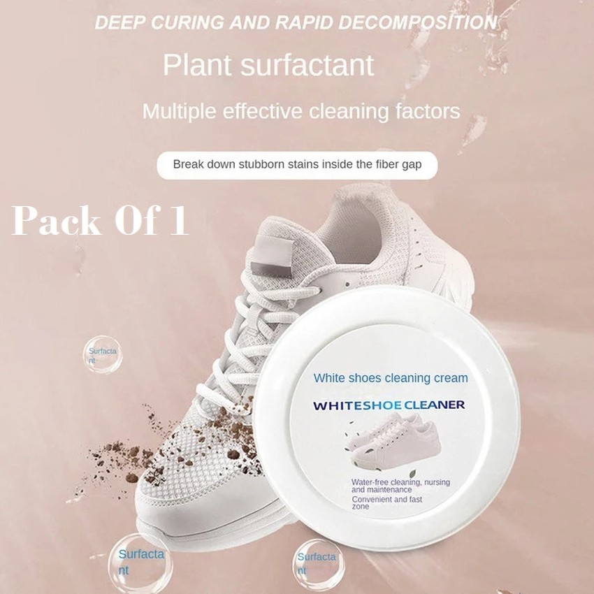 Pack Of 1-White Shoe Cleaning Cream-Shoe Cream Patent Leather Shoe  Cleaner(120g)