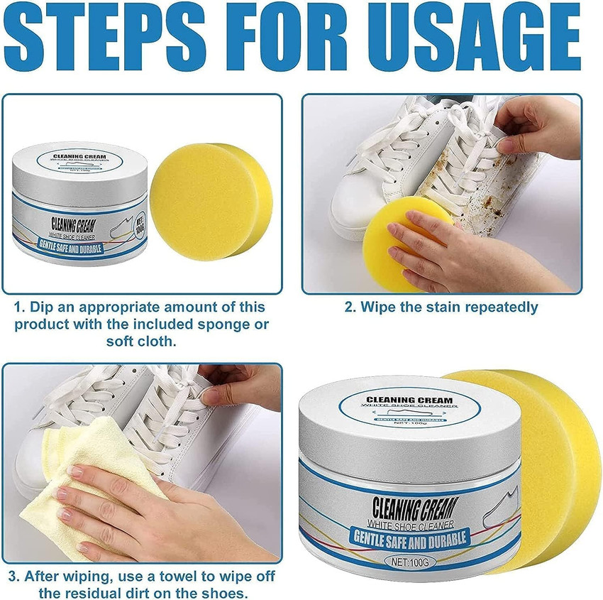 Dominic White Shoe Cleaning Cream Practical Shoe Cleaning Kit
