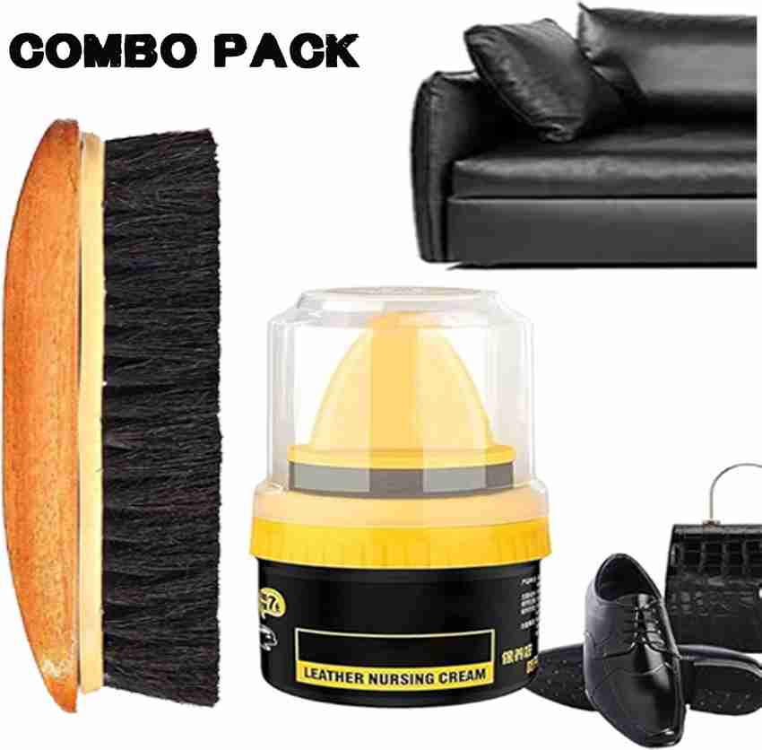 Leather sofa cream polish discount