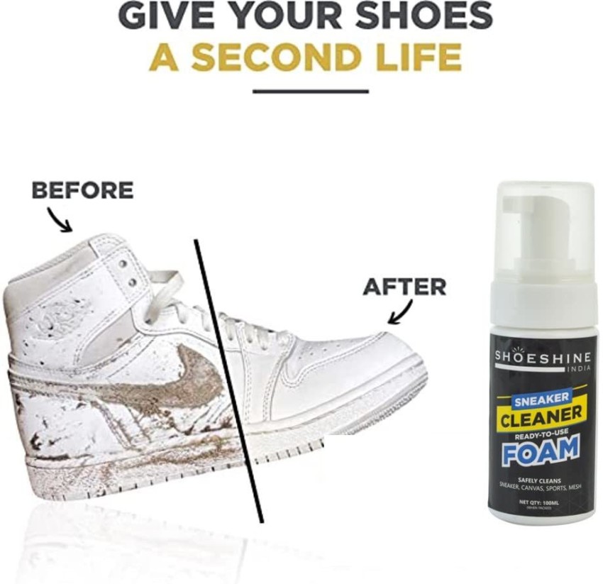 White Shoe Cleaner Kit, Shoe Whitener Cleaner For Sport Shoe Canvas Shoe  Sneaker White Shoes Cleaner, 100ml