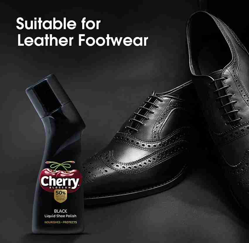 Cherry blossom black sale liquid shoe polish
