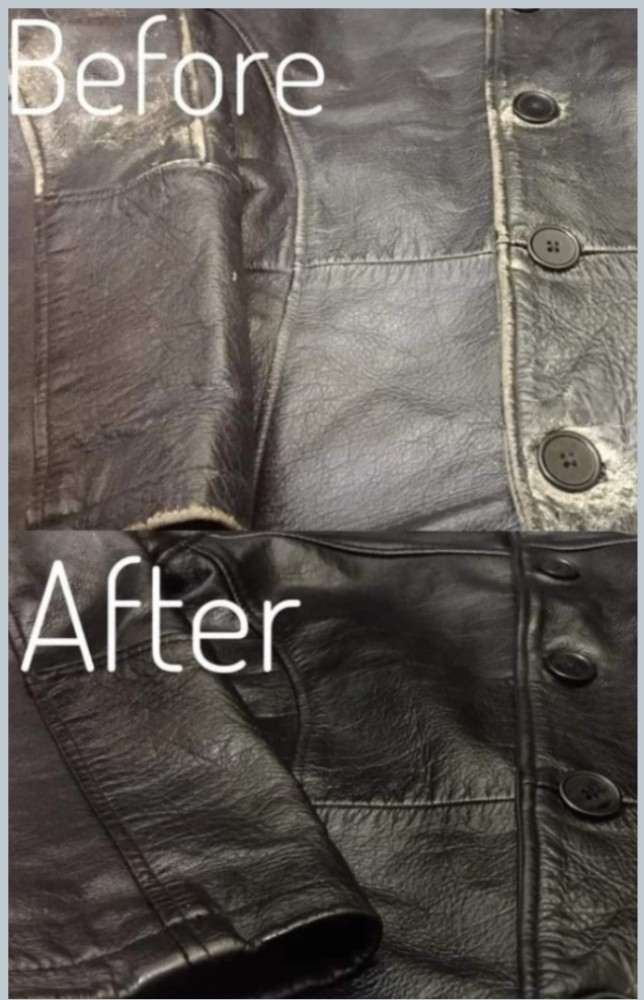 Shoe polish on leather jacket online