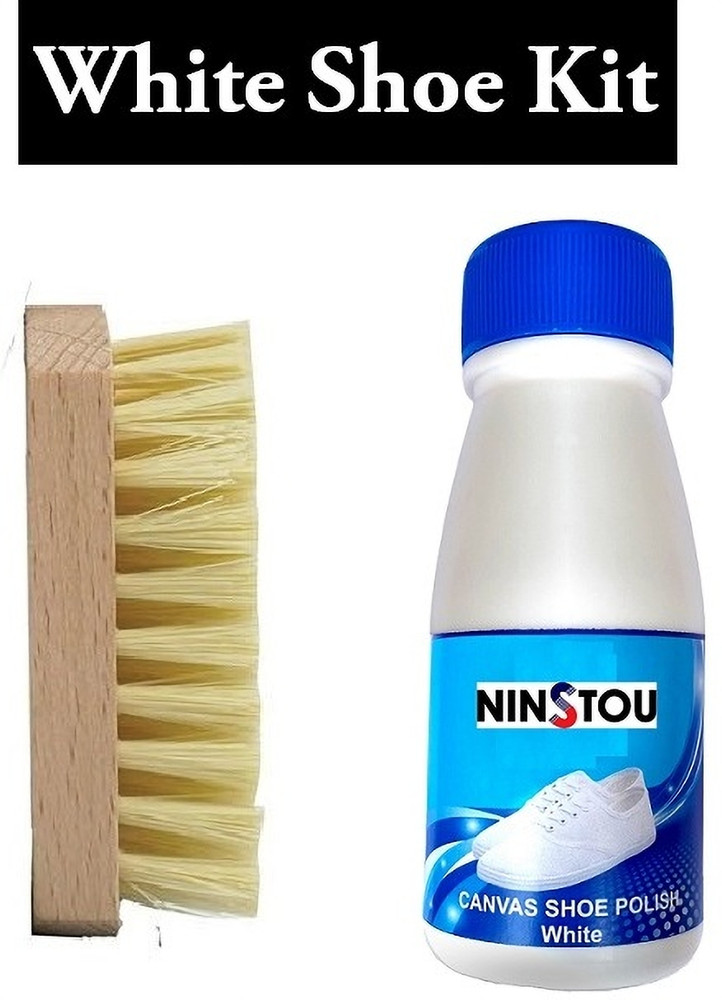 NINSTOU Canvas White Shoe Polish for School PT Shoes Tennis School Shoe 3 Inch Brush Canvas Shoe Liquid Polish Price in India Buy NINSTOU Canvas White Shoe Polish for School PT