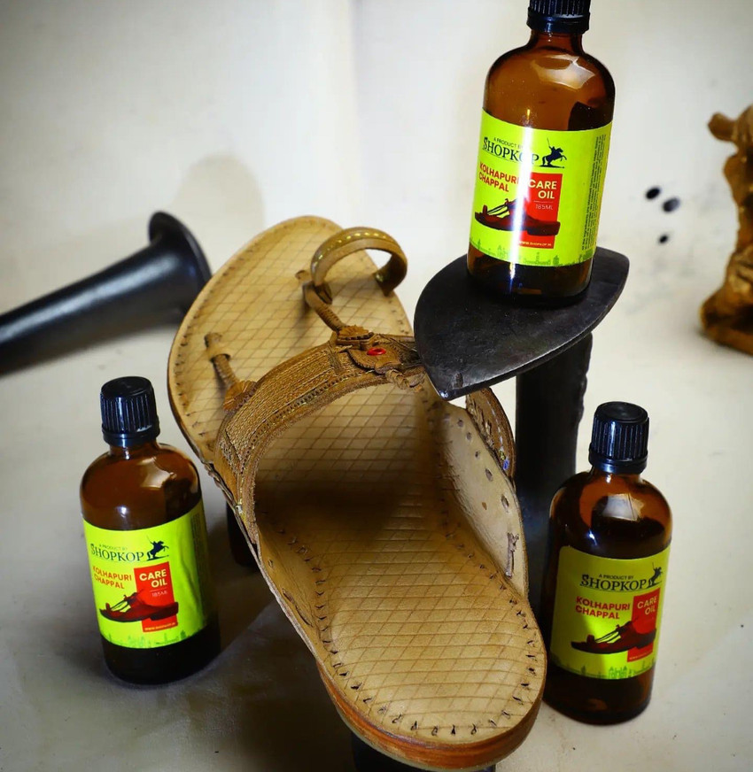 shopkop Kolhapuri chappal care oil Leather Shoe Lotion Price in India Buy shopkop Kolhapuri chappal care oil Leather Shoe Lotion online at Flipkart