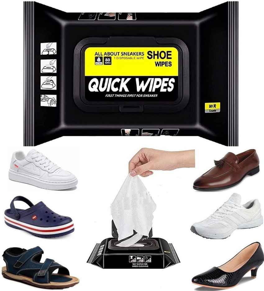 TRK IMPEX All Type Shoes Cleaning Wipes for Shoes Quick Remove