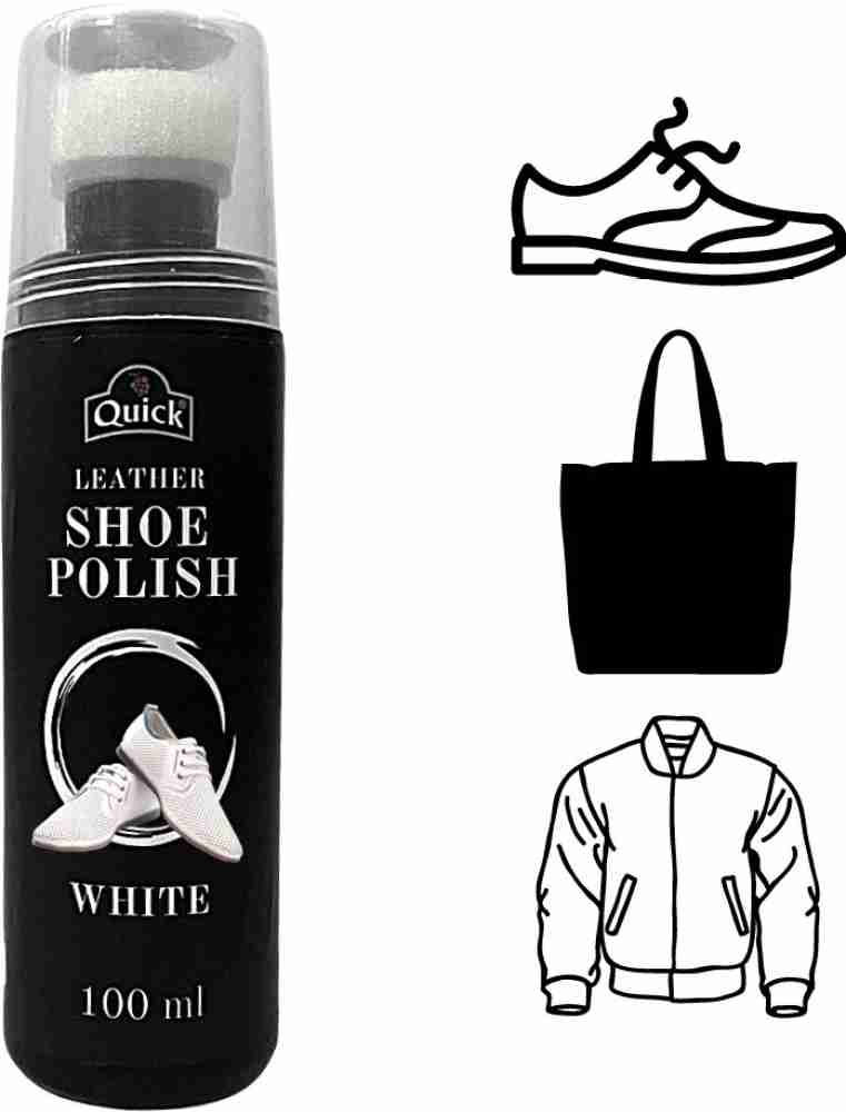 40g Multi-functional White/Black Shoe Polish Colorless Light Shoes