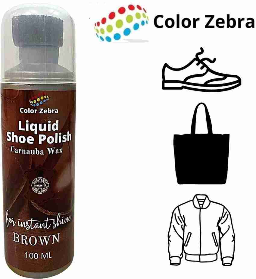 Color Zebra Liquid Shoe Polish Color Brown Pack of 2 x 100 ML Leather Shoe Liquid Polish Price in India Buy Color Zebra Liquid Shoe Polish Color Brown Pack