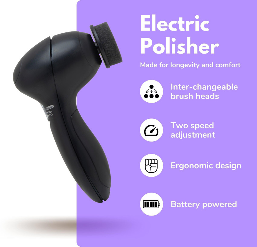 Jiffy Handheld Electric Shoe Polisher and Buffer shoe shine kit battery operated Semi automatic Shoe Polishing Machine Price in India Buy Jiffy Handheld Electric Shoe Polisher and Buffer shoe shine ki...