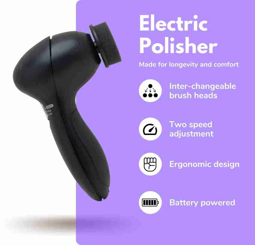 Handheld Automatic Electric Shoe Brush Shine Polisher Battery