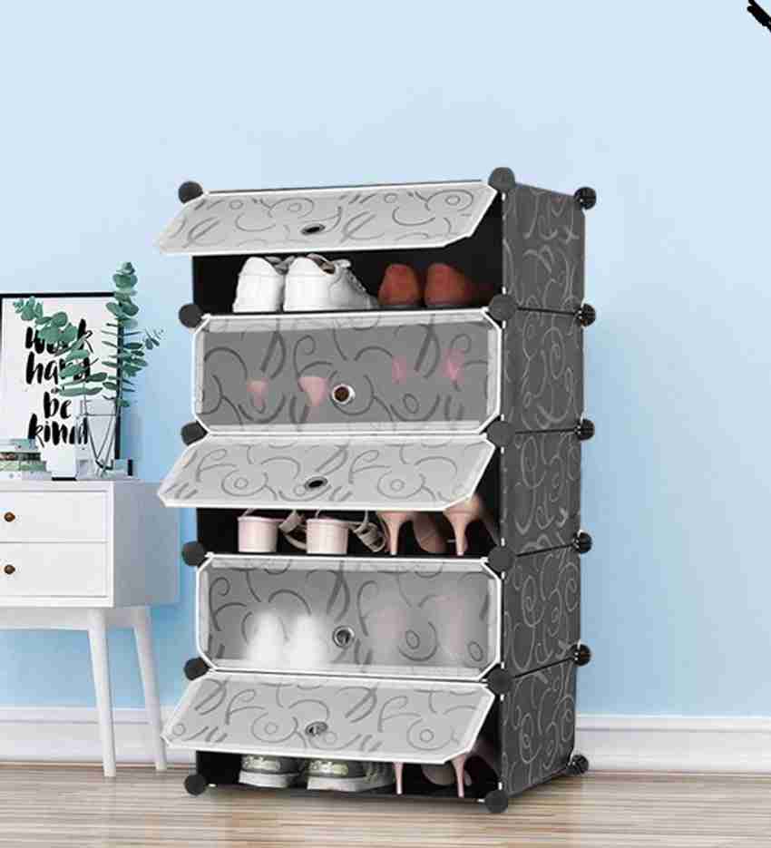 PYXBE 5 Layer DIY Shoe Rack Multipurpose Storage Organizer for