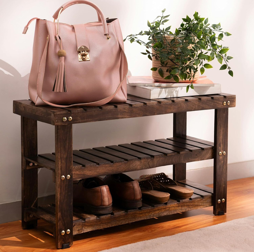 UHUD CRAFTS Shoe Rack Bench 3 Tier Shoe Organizer Storage Shelf for Home Engineered Wood Shoe Stand Price in India Buy UHUD CRAFTS Shoe Rack Bench 3 Tier Shoe Organizer Storage Shelf for