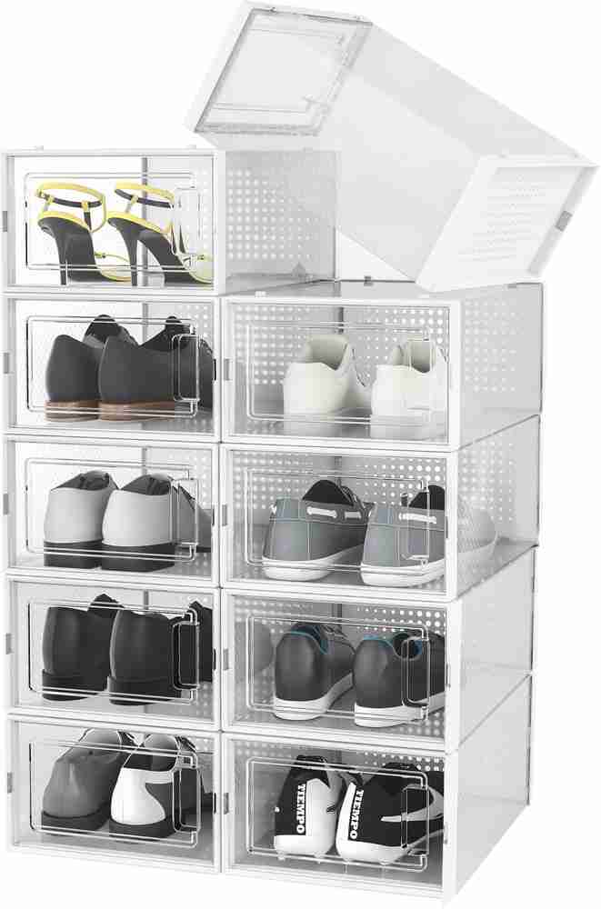 PrimAlite Plastic Stackable Rectangle Shoe Storage Boxes Upto UK 9.5 US 10 Plastic Shoe Rack Price in India Buy PrimAlite Plastic Stackable Rectangle Shoe Storage Boxes Upto UK 9.5 US 10 Plastic Shoe ...