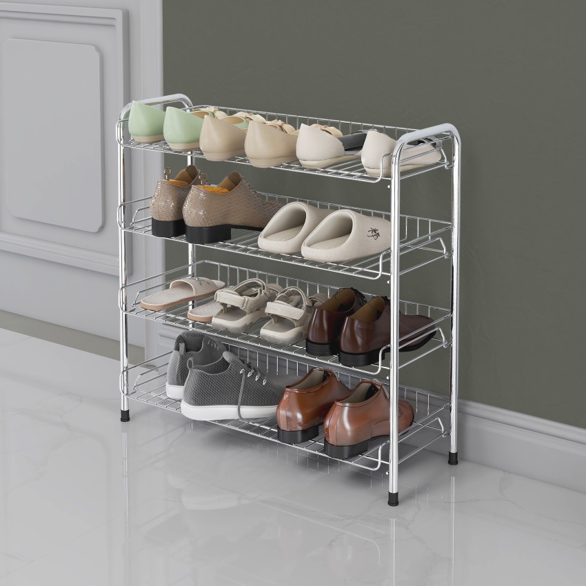 Impulse by Plantex Stainless Steel Shoe Rack Slipper Stand Chappal