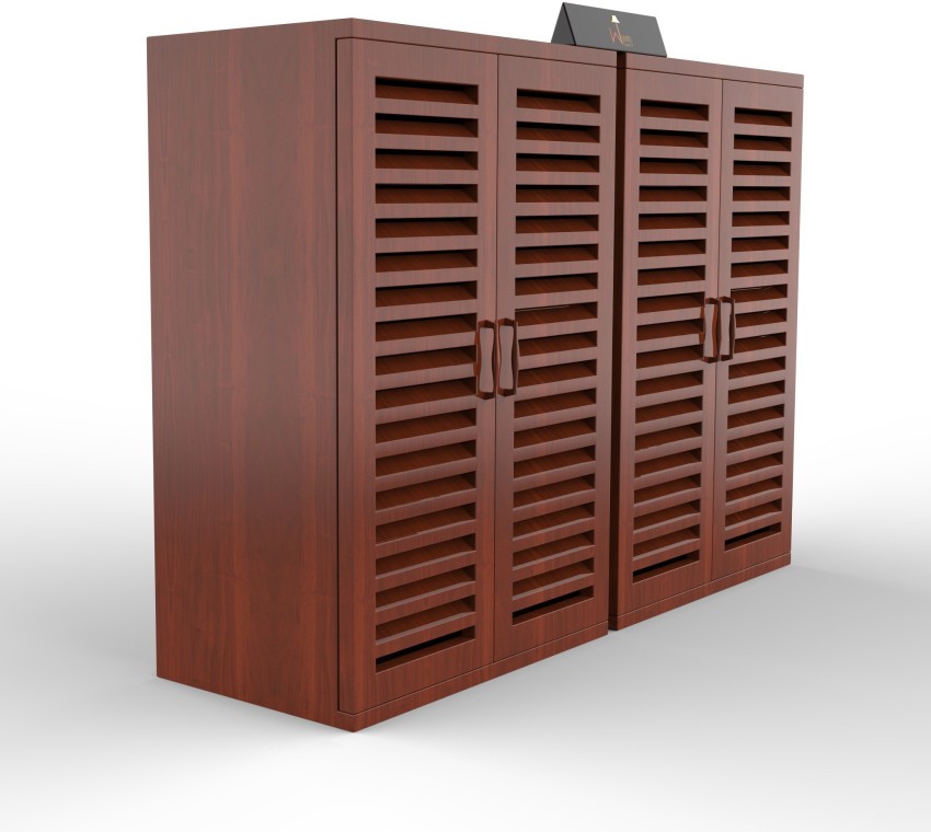 Buy Wooden Shoe Rack Cabinet In Teak Wood Online