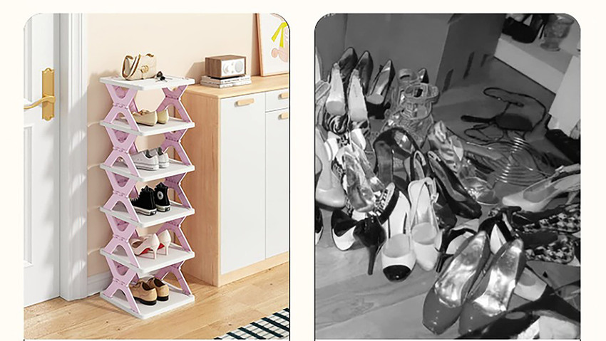 B and q shoe rack sale
