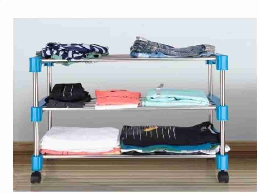Prolific 3 Layer Plastic Joint Metal Iron Organiser Foldable Shoe