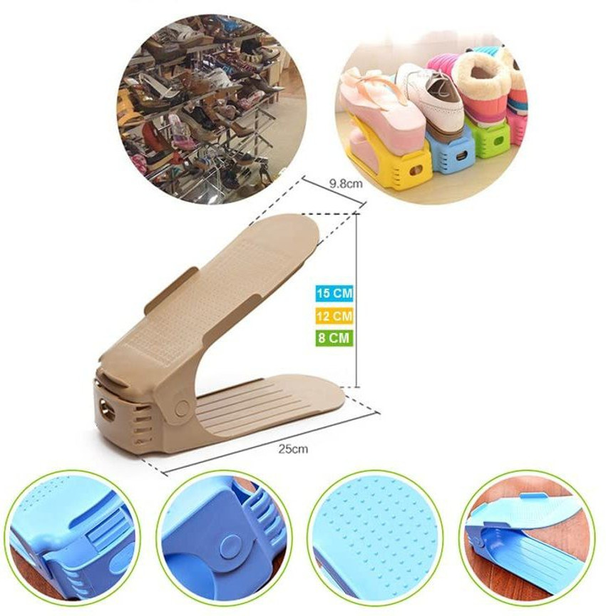 Double deck shoe rack store