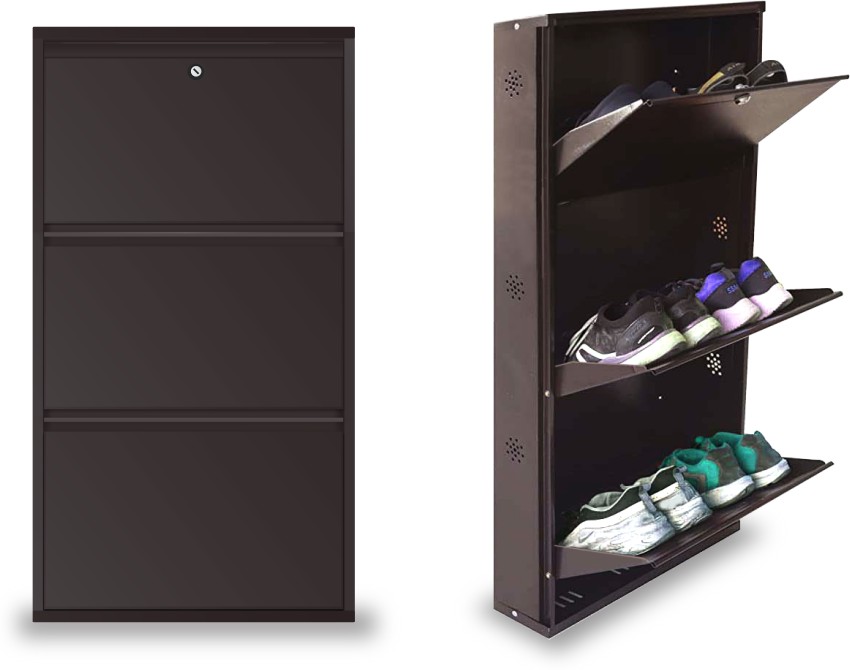 Metal shoe deals storage cabinet