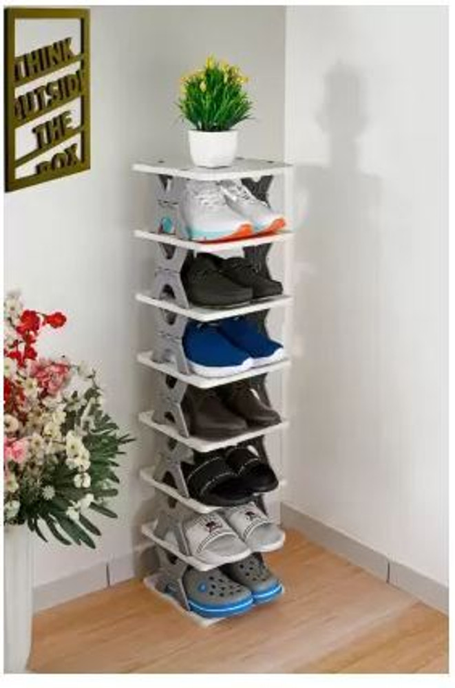 LBON 8 Layer Shoes Stand Plastic Adjustable Shoe Rack Folding Shoe Rack Plastic Shoe Rack Price in India Buy LBON 8 Layer Shoes Stand Plastic Adjustable Shoe Rack Folding Shoe Rack