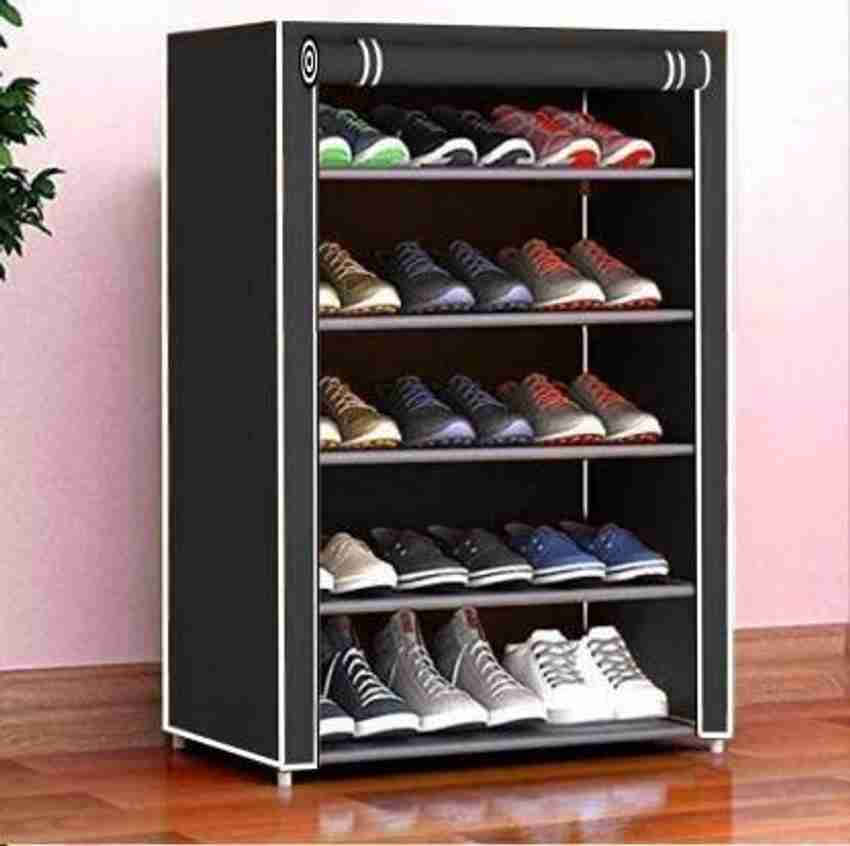 KOnlineShop Collapsible Plastic Book Shoe Clothes Rack With Cover For Anywhere Use Plastic Collapsible Shoe Stand Price in India Buy KOnlineShop Collapsible Plastic Book Shoe Clothes Rack With Cover F...