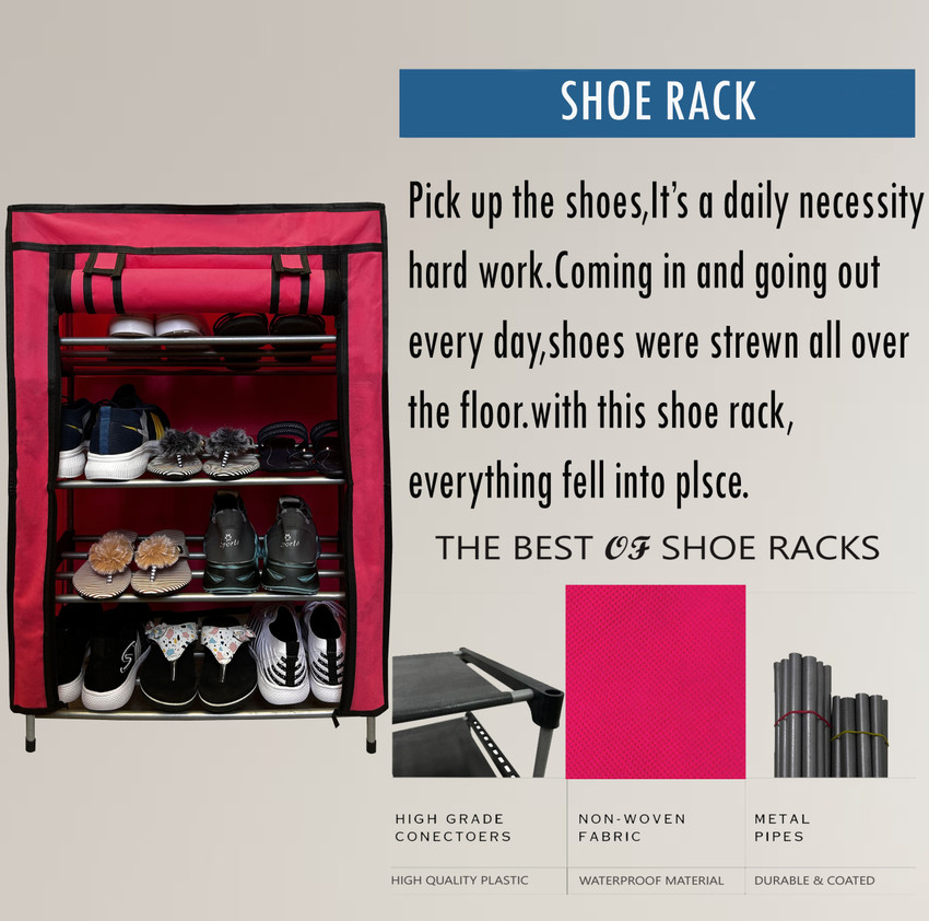 Bhimada Best Quality Multi Storage Rack Shelf Metal Collapsible Shoe Stand Price in India Buy Bhimada Best Quality Multi Storage Rack Shelf Metal Collapsible Shoe Stand online at Flipkart