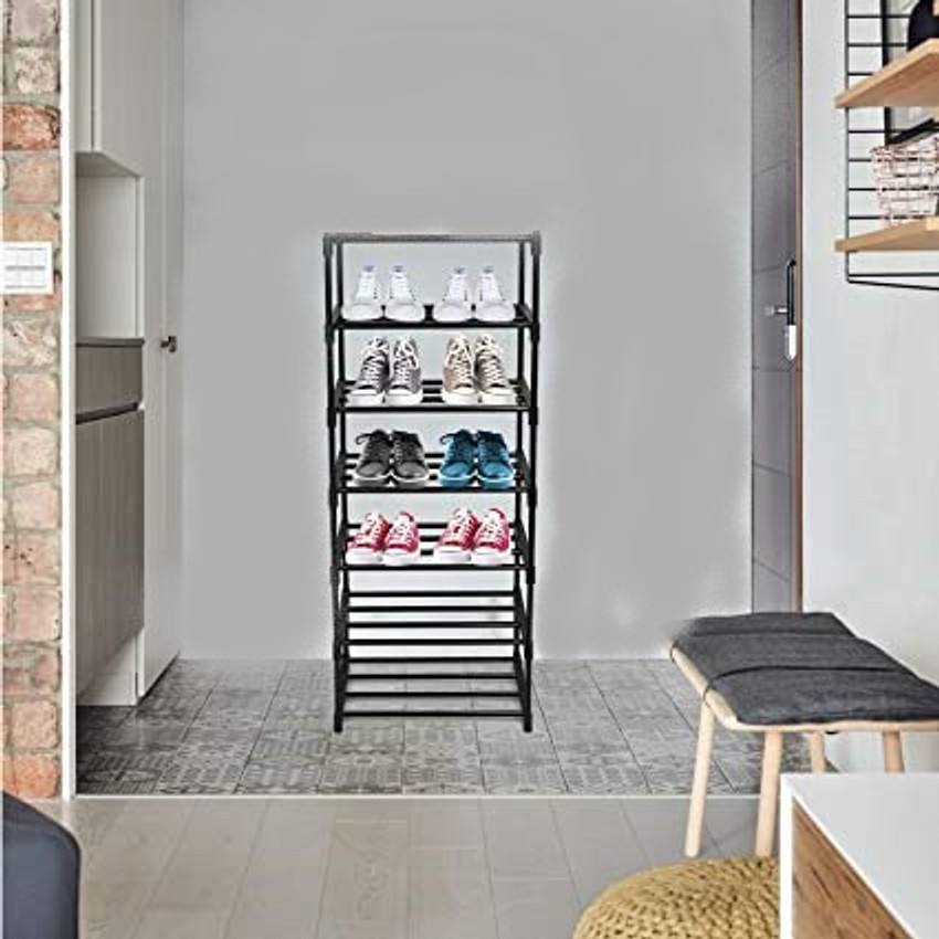 Tall metal shoe rack cheap