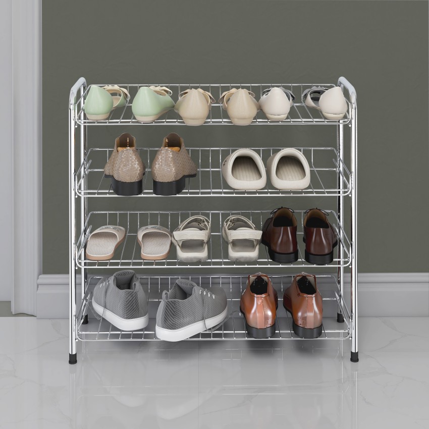 Impulse by Plantex Stainless Steel Shoe Rack Slipper Stand Chappal