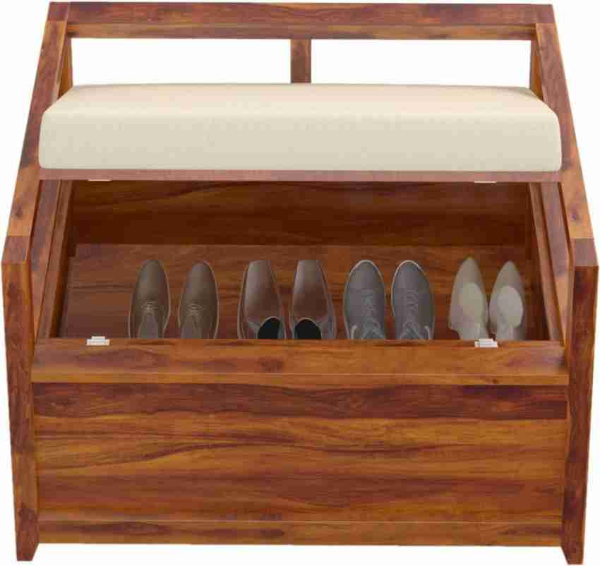 MEHAI Craft Design Wooden Shoe Organizer Bench with Storage