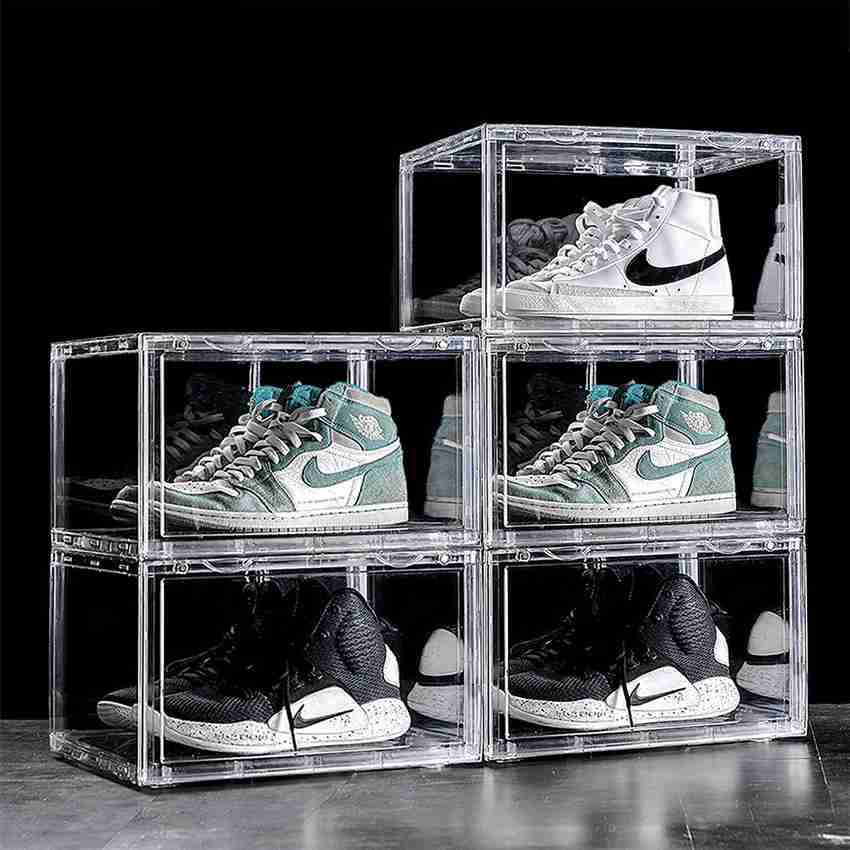 Shoe rack with transparent cover discount