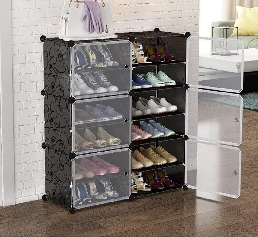 Plastic shoe drawers store