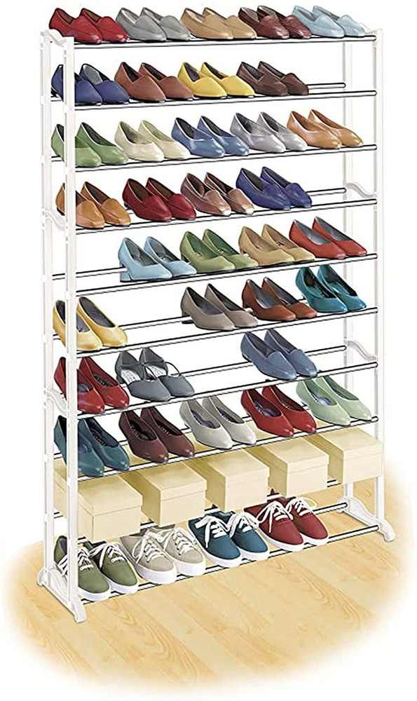 lukzer 10 Layer Shoe Rack 50 Pair Shoe Tower Storage Organizer Space Saving Shelf Metal Shoe Rack Price in India Buy lukzer 10 Layer Shoe Rack 50 Pair Shoe Tower Storage