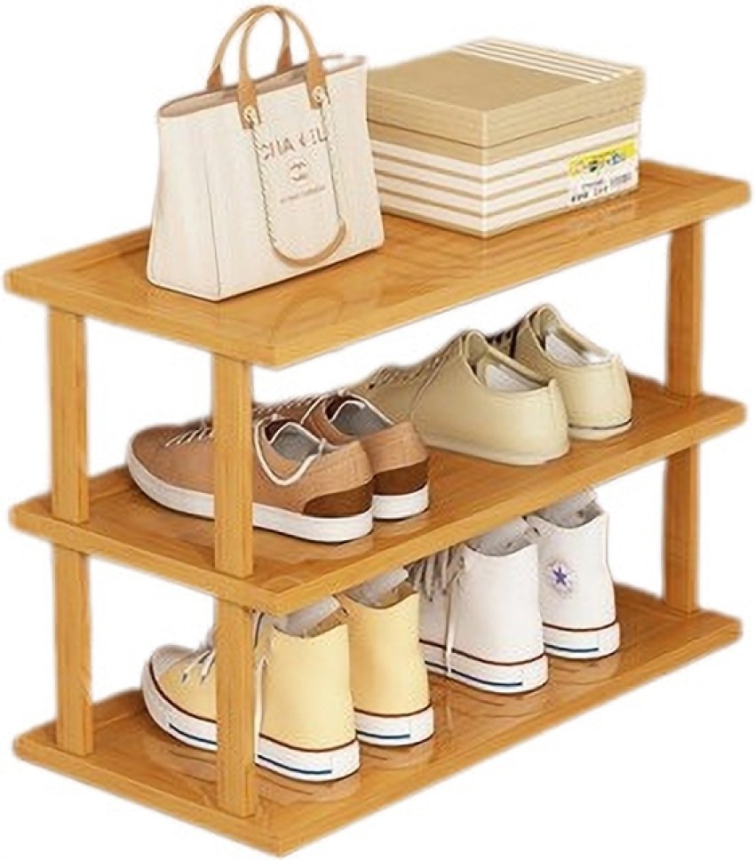 Wooden shoe rack online online flipkart