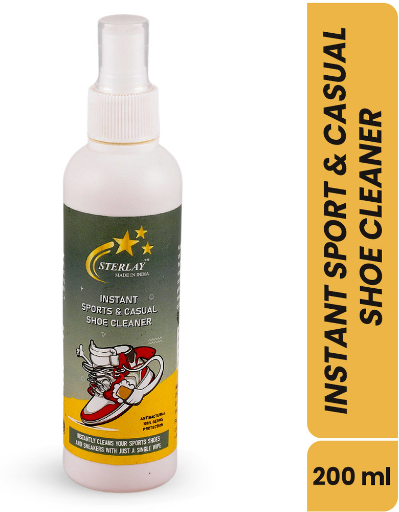 Sterlay Instant Sports Casual Shoe Cleaner Antibacterial 100 Germs Protection Cleaner Price in India Buy Sterlay Instant Sports Casual Shoe Cleaner Antibacterial 100 Germs Protection Cleaner online at...