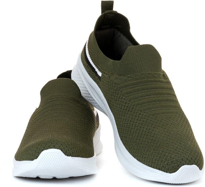 Olive green cheap athletic shoes