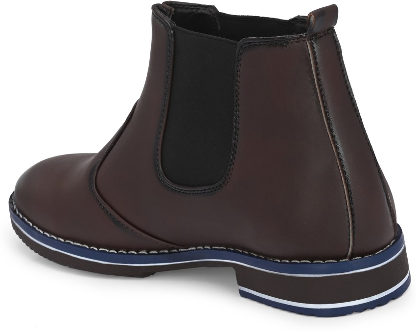 Brook park chelsea boot shop for men in brown