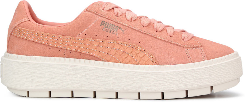 PUMA Suede Platform Trace Animal Dusty Coral Sneakers For Women