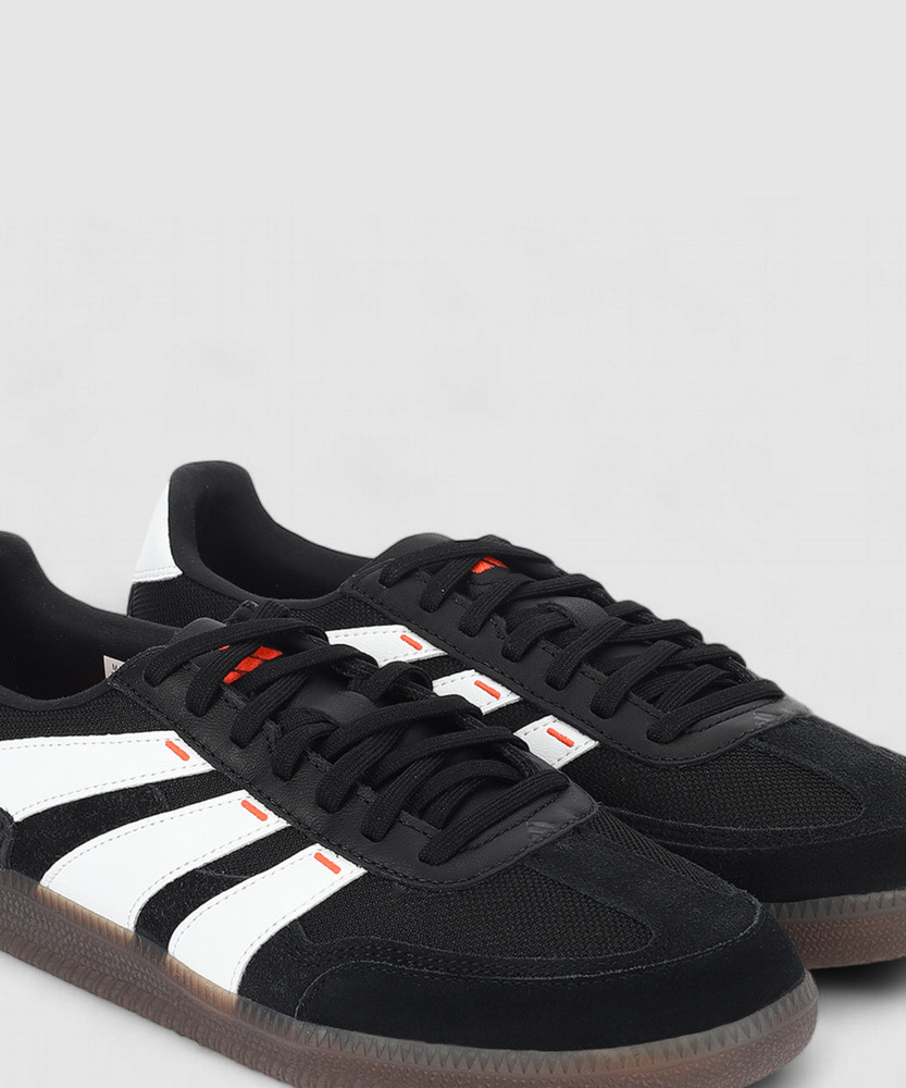 adidas city cup silvas black white & red shoes