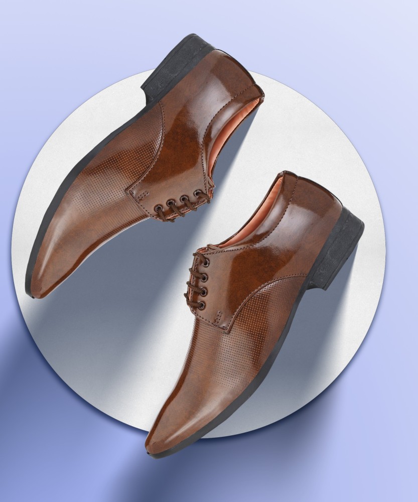 Brown formal best sale shoes flipkart