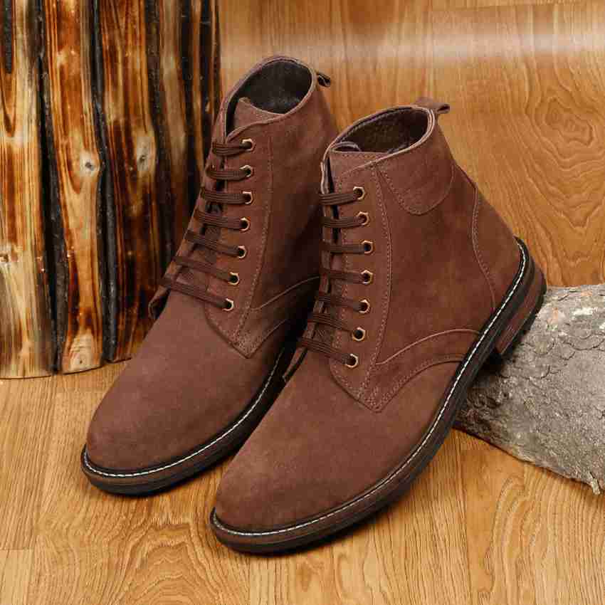 Brown suede boots store men