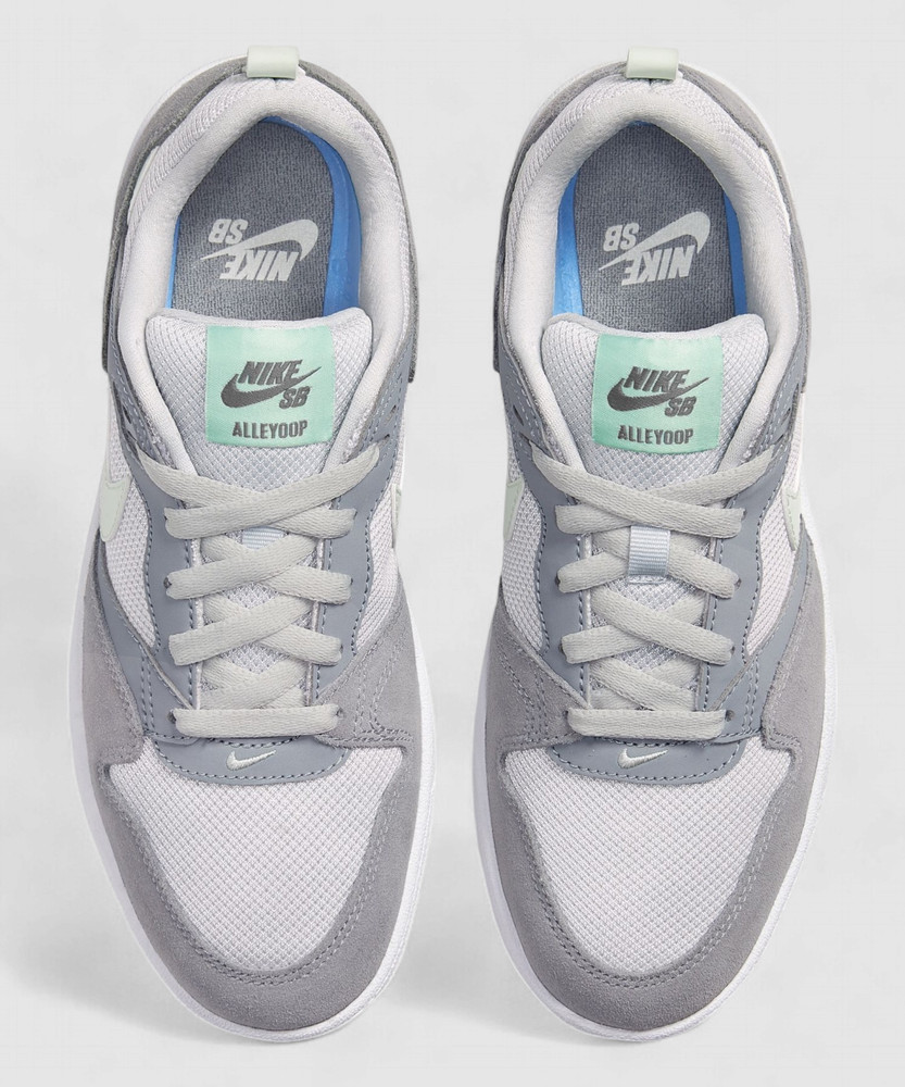 nike sb alleyoop gray & teal shoes