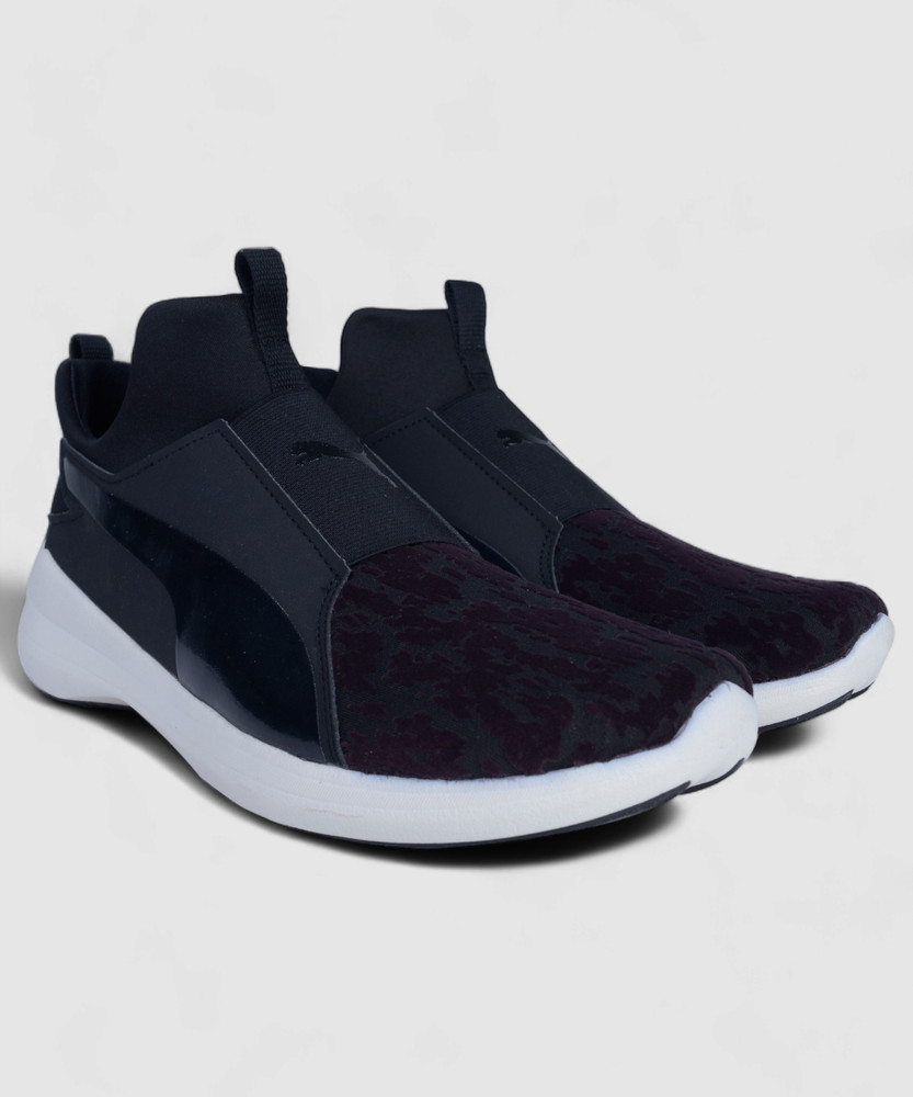 Puma rebel mid women's sneakers black sale