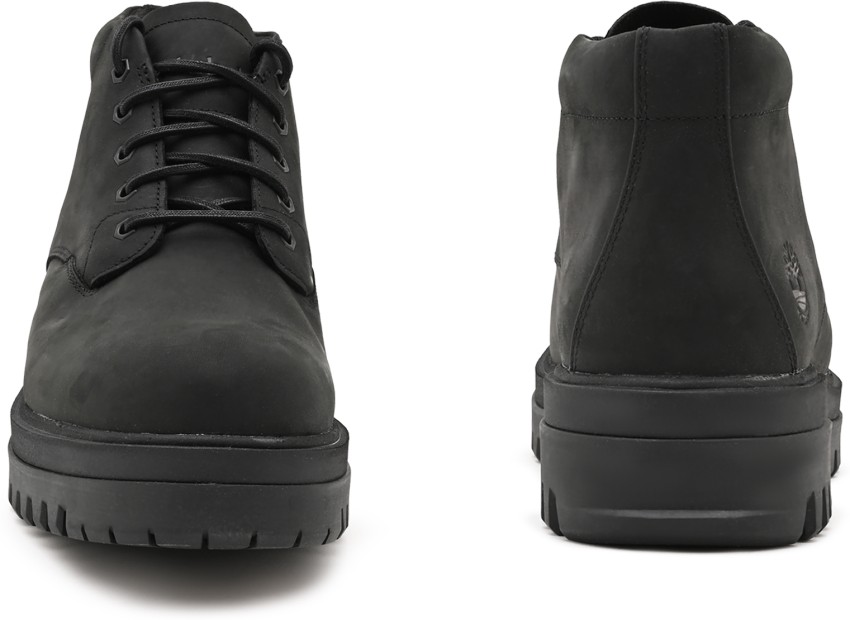 Timberland black hot sale leather shoes