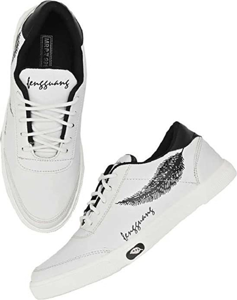 White casual hot sale shoes flipkart