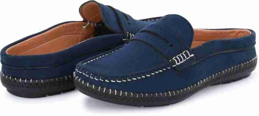 Blue Loafers - Buy Blue Pure Leather Loafers : Article-230C