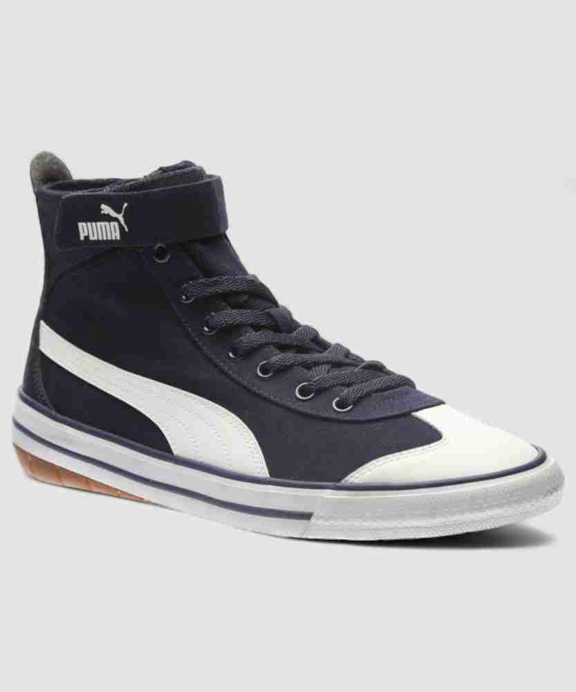 PUMA 917 FUN Mid Canvas Shoes For Men Buy Peacoat Puma White Color PUMA 917 FUN Mid Canvas Shoes For Men Online at Best Price Shop Online for Footwears in India Flipkart