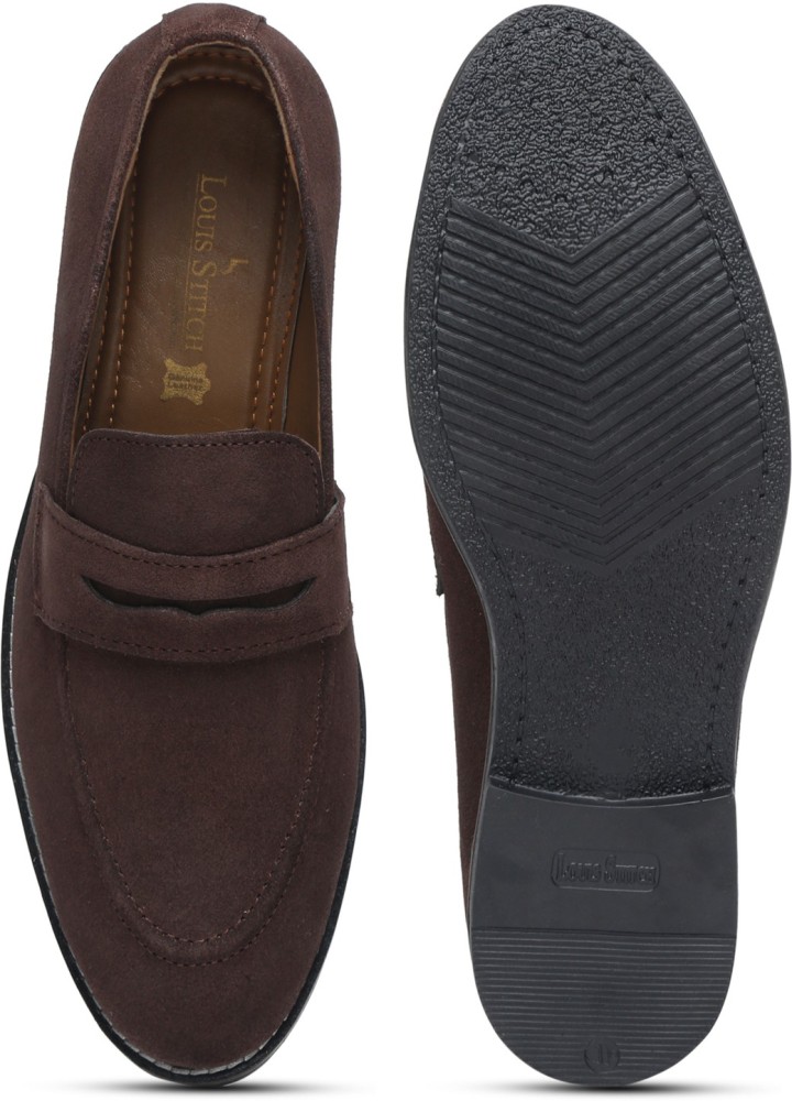 LOUIS STITCH Ash Grey Suede Leather Loafer For Men Moccasin Shoes 11 UK  (LSSUMC) Mocassin For Men - Buy LOUIS STITCH Ash Grey Suede Leather Loafer  For Men Moccasin Shoes 11 UK (